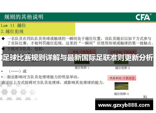 足球比赛规则详解与最新国际足联准则更新分析